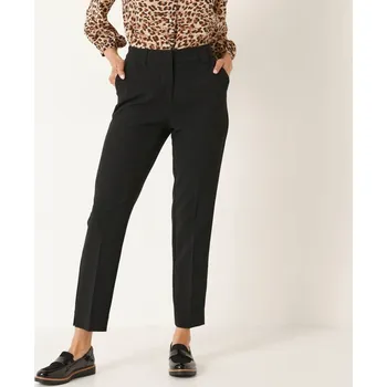 Dámské kalhoty Splývavé cigaretové kalhoty černá 50