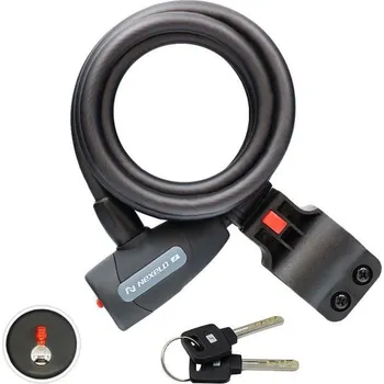 Zámek na kolo Nexelo Supreme Guard 10X1800 Spirála Klíč černý zámek