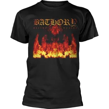 Bathory Destroyer Of Worlds Black XL Tričko