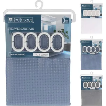 Sprchový závěs závěs koup.180x200 PES jednobarevný