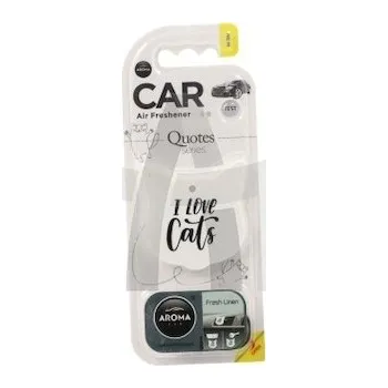 Vůně do auta Vůně do auta AROMA CAR QUOTES CAT svěží prádlo MTMP025669