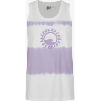 Dámské tričko O'Neill Dámské Fialovo-bílé dámské vzorované tílko O'Neill WOW TANKTOP Bílá S (2661735)