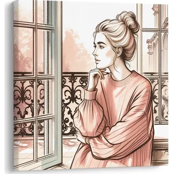 Obraz Dovido Obraz pohled z francouzského okna