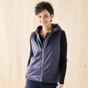 Dámská vesta Nepromokavá vesta s plyšovou podšívkou nám. modrá 46