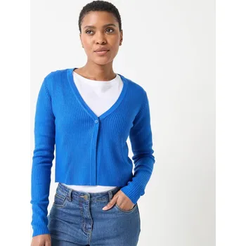 Bolerko na knoflíček modrá 34/36