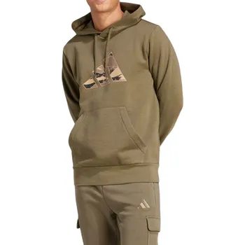 Pánská mikina mikina adidas Performance Camo 3B Hoodie - Olive Stripe XL