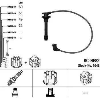 Zapalovací kabel Sada kabelů pro zapalování NGK RC-HE82