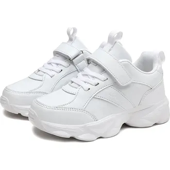 Chlapecké tenisky sportovní tenisky pro děti s protiskluzovou podrážkou Velikost: 28, Barva (Varianta): White(Leather)