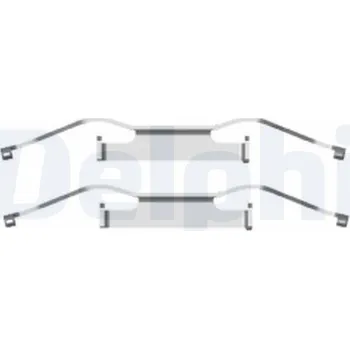 Přislušenství brzdového systému Sada příslušenství, obložení kotoučové brzdy DELPHI LX0439