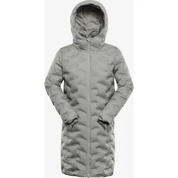 Dámský kabát ALPINE PRO Dámské Dámský kabát s wr impregnací ALPINE PRO AWEDA šedá Šedá S-L (2794204)