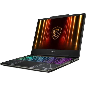 Notebook MSI Cyborg 15 B2RWFKG-038XPL Intel Core 7 240H Laptop 39,6 cm (15.6") Full HD 16 GB DDR5-SDRAM 512 GB SSD NVIDIA GeForce RTX 5060 Wi-Fi 6E (802.11ax) NoOS Černá
