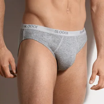 Boxerky Sada 3 slipů mini Sloggi® Basic šedý melír 103/108 (XXL)