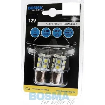 Autožárovka Žárovka 12V LED BA15S 13xSMD bílá BOSMA 3055
