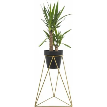 STOJAN NA KVĚTINÁČ TRIANGLE 60X50X24 CM ZLATÁ