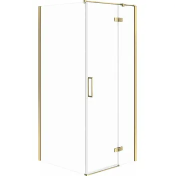 CERSANIT 3D Sprchový kout Cersanit Jota 90x90x195 čiré sklo zlatý pravý, S160-022 S160-022