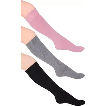 Pánské oblečení Dámské hladké podkolenky Steven art.072 Černá 35-37