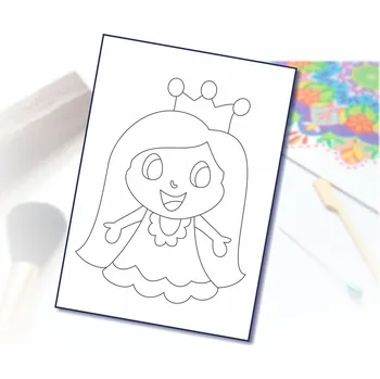 Radost v písku Šablona na pískování jednoduchá princezna A6