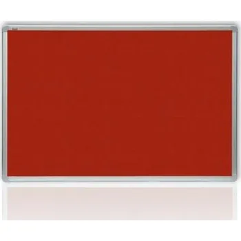 Kancelářský nábytek Filcová červená tabule v hliníkovém rámu 60 x 90 cm (P-TTA96-3)