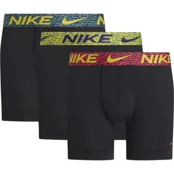 Boxerky Pánské boxerky Nike Essential Micro 3P - blue/bright citrus/evergreen Modrý (XL)