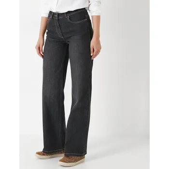 Dámské džíny Široké strečové džíny pro postavu méně než 165 cm černá 36