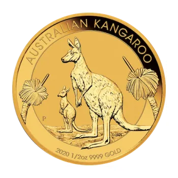 Sběratelství Perth Mint Zlatá mince Australian Kangaroo 1/2 Oz
