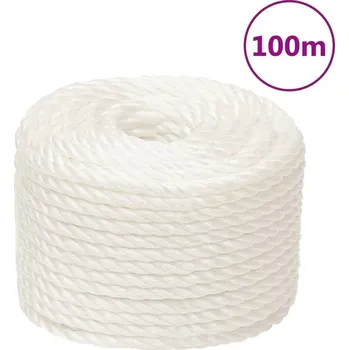 Železářství zahrada-XL Pracovní lano bílé 14 mm 100 m polypropylen 153062