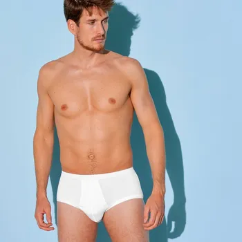 Boxerky Sada 2 slipů s vysokým pasem a průhmatem Éminence® bílá 133/140 (5XL)