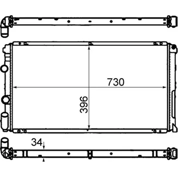 Chladič motoru Chladič, chlazení motoru MAHLE CR 204 000S