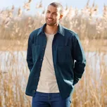 Manšestrová svrchní košile modrá 47/48