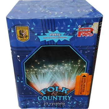 Zábavní pyrotechnika PyroMoravia Ohňostroj Folk a Country - baterie 25 ran PM2331E
