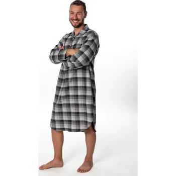 LUIZ Pánská noční košile Hubert M534 - Flanelová Velikost: M