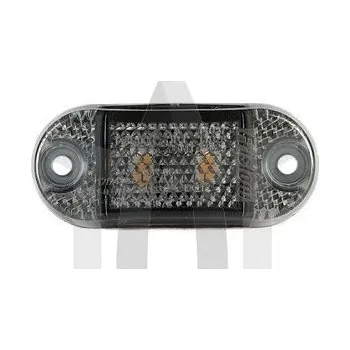 Přídavný světlomet Lampa obrysová LED žlutá 12/36V oválná tmavá FT-062ZLEDDARK