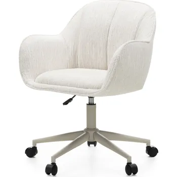 Otočná kancelářská židle Almeria krémová/béžová