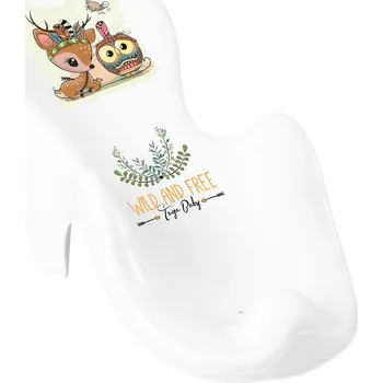 Kojenecká hygiena TEGA Lehátko ke koupání protiskluzové Wild & Free jelínek bílé