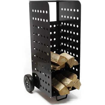 Vozík na palivové dřevo ke kamnům nebo krbu, nosnost 100kg
