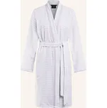 Cawö Dámský Župan, šedá/ bílá s proužky