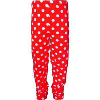 Dívčí legíny WENDEE červené s puntíky Barva: Červená, Velikost: 146