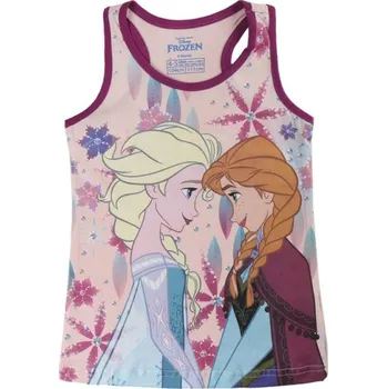 Dívčí tričko Cerda Tílko FROZEN ELSA A ANNA růžové Barva: Růžová, Velikost: 92/98