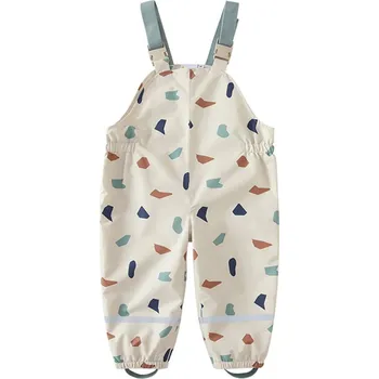 Dětská nepromokavá kombinéza s laclem a zábavnými vzory Velikost: 128, Barva (Varianta): 24HKYK212