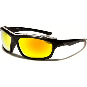 CHOPPERS Pánské Biker obdélníkové Sluneční brýle Oranžové