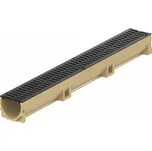 Odvodňovací polymerbetonový žlab ACO EUROSELF B125 s litinovou mříží 1000 x 118 x 104 mm
