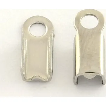 Korálek Koncovka plochá ocel (9x4,5x4mm)