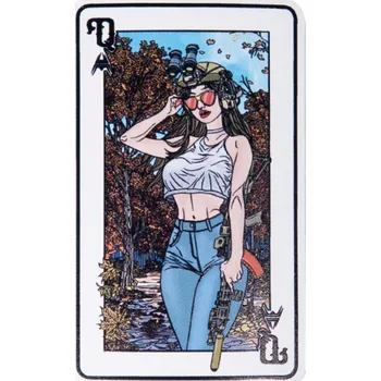 Samolepící dekorace ANAREUS samolepka Smrtící krásky - Různé varianty Varianty typů: Queen (královna)