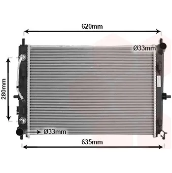 Chladič motoru Chladič, chlazení motoru VAN WEZEL 27012713