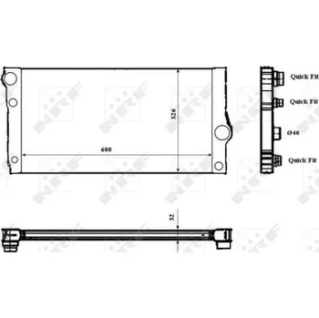 Chladič motoru Chladič, chlazení motoru NRF 53817
