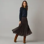 Dlouhá sukně nám. modrá/oříšková 38/40