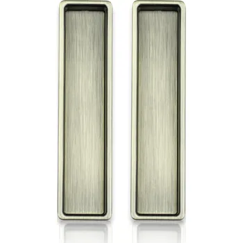 Nábytkové kování COBRA MUŠLE M101 HRANATÁ Provedení: BEZ OTVORU, Povrch: OFS - bronz česaný