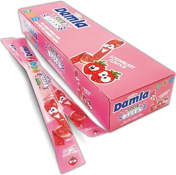 Žvýkačka TAYAS Damla jahodový kyselý pásek (kartón) 15g