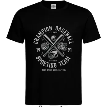 Pánské tričko Tričko Champion Baseball Druh: Pánské, Barva: Černá, Velikost: XL