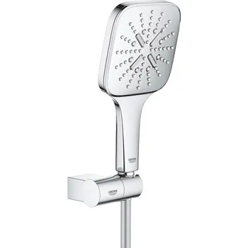 Sprchová hlavice GROHE 26588000 - Set ruční sprchy RAINSHOWER SMARTACTIVE 130 CUBE lesklý chrom